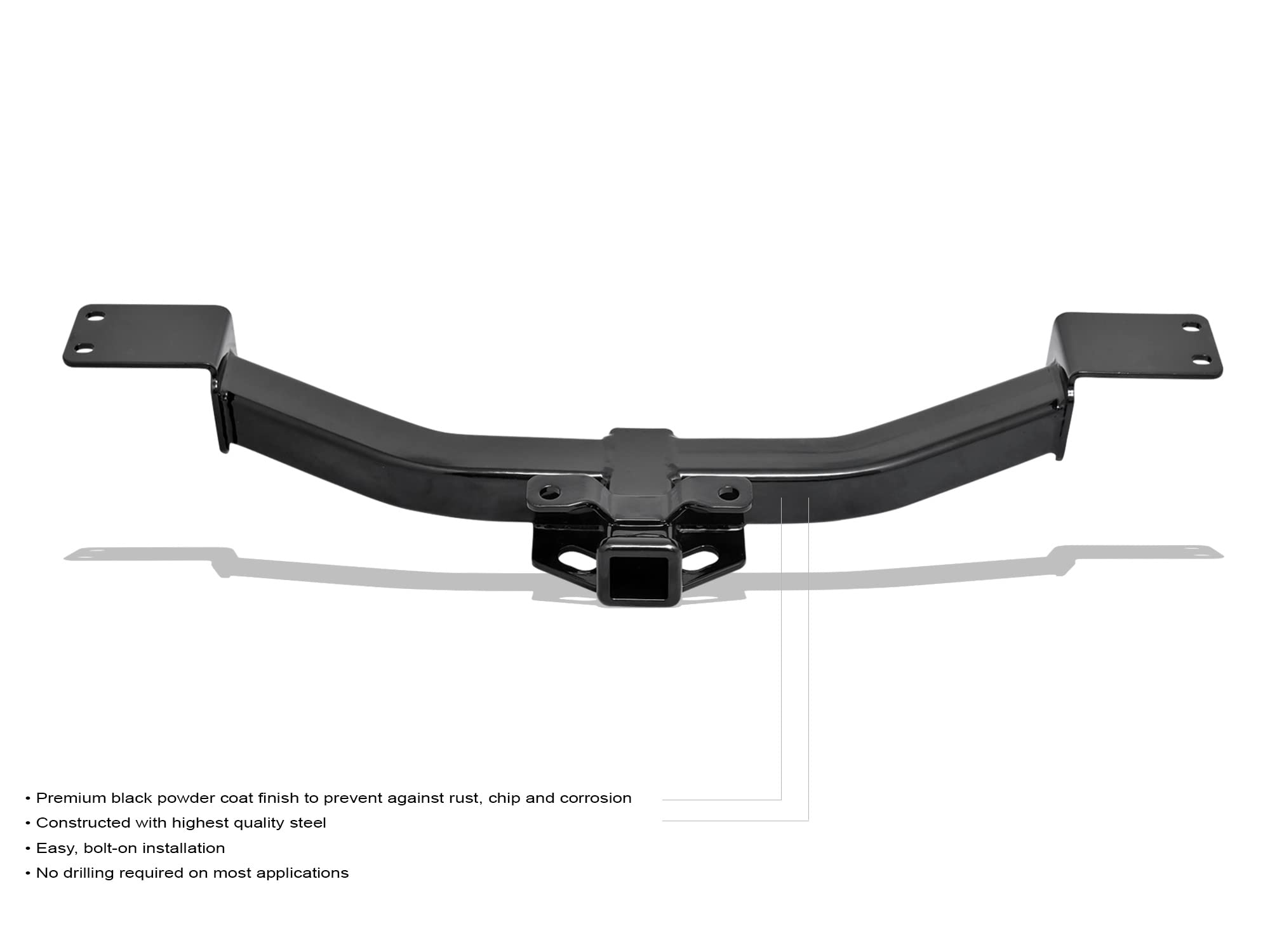 Armordillo 2009-2017 Chevytraverse Class 3 Trailer Hitch - Black