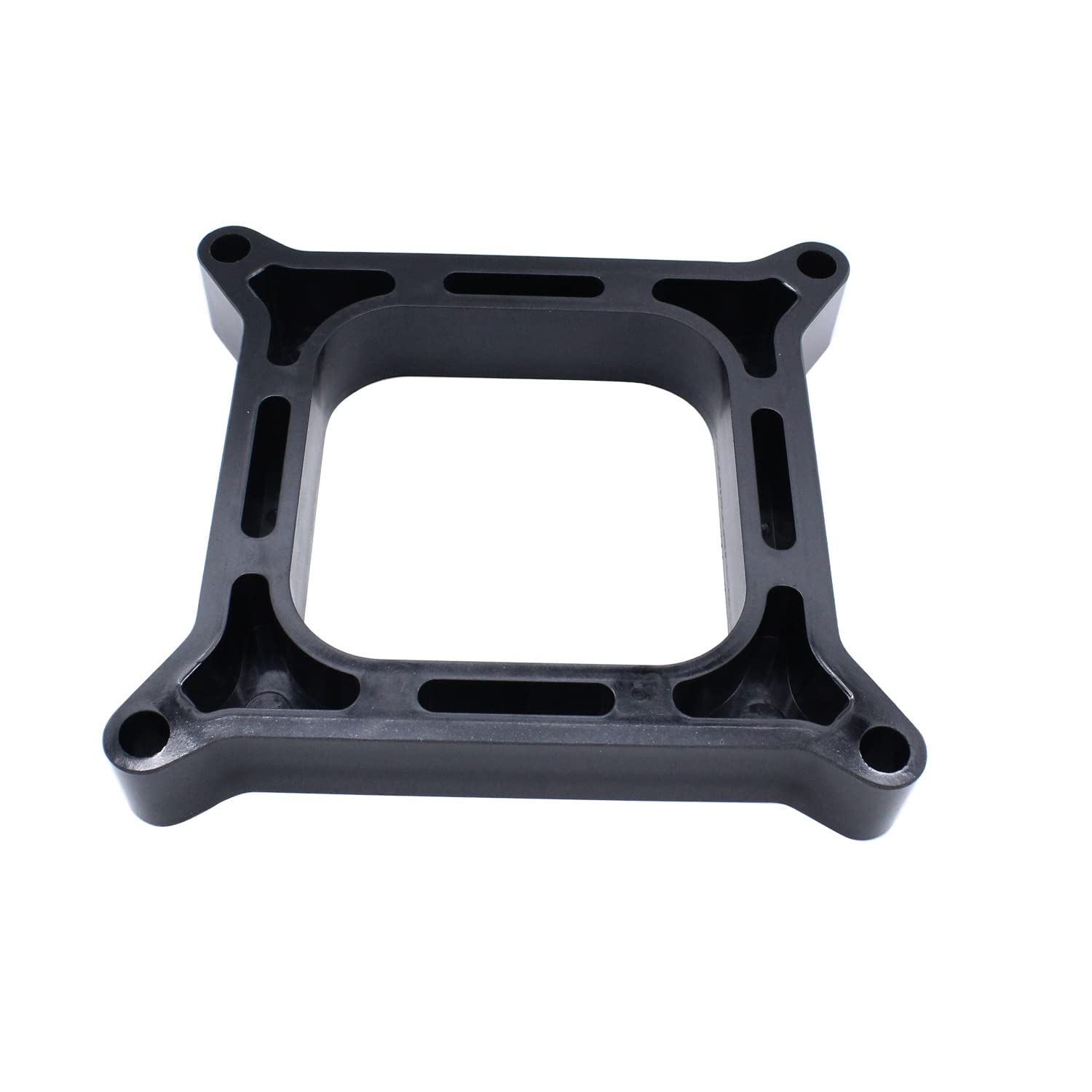 1 Set Black Carb Spacers 1' Tall Open Phenolic Carburetor Spacer Compatible With Holley 4150/4160 4Bbl. Sbc Bbc Carb