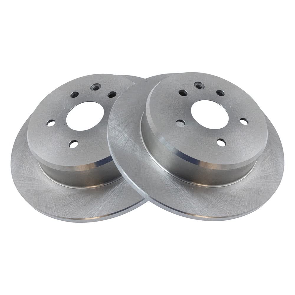 Trq Rear Brake Rotors Set Solid Compatible With 1998-2005 Lexus Gs300 1998-2000 Gs400 2001-2005 Gs430 Is300 2002-2010 Sc430