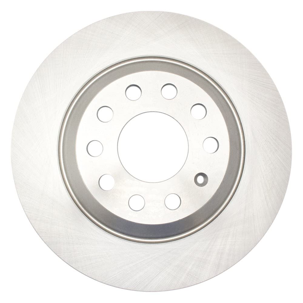 Trq Rear Brake Rotors Set Solid Compatible With 2006-2010 Audi A6 2005-2011 A6 Quattro