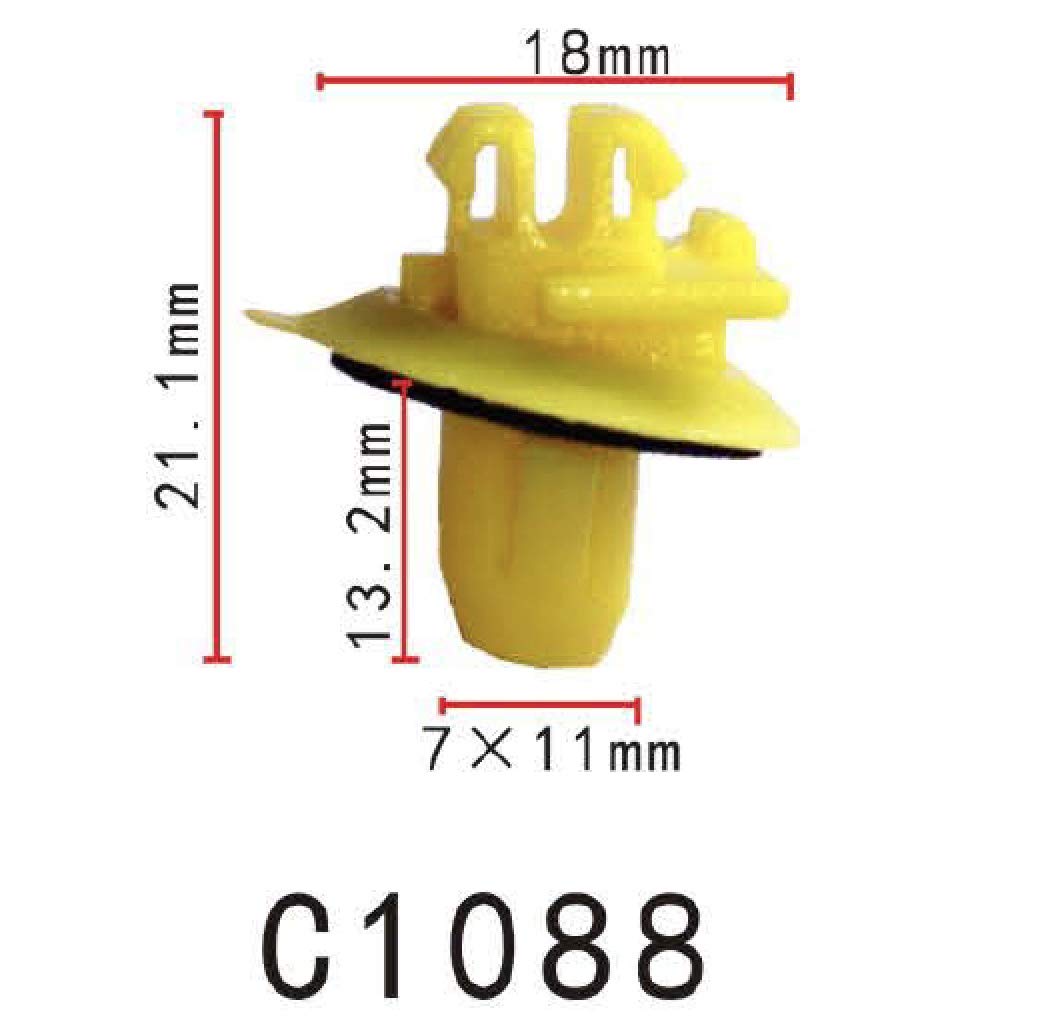 Autobahn88 Retainer Clip For Fender, Compatible With Toyota Land Cruiser Prado (Oem: 7588260010) (Pack Of 20)