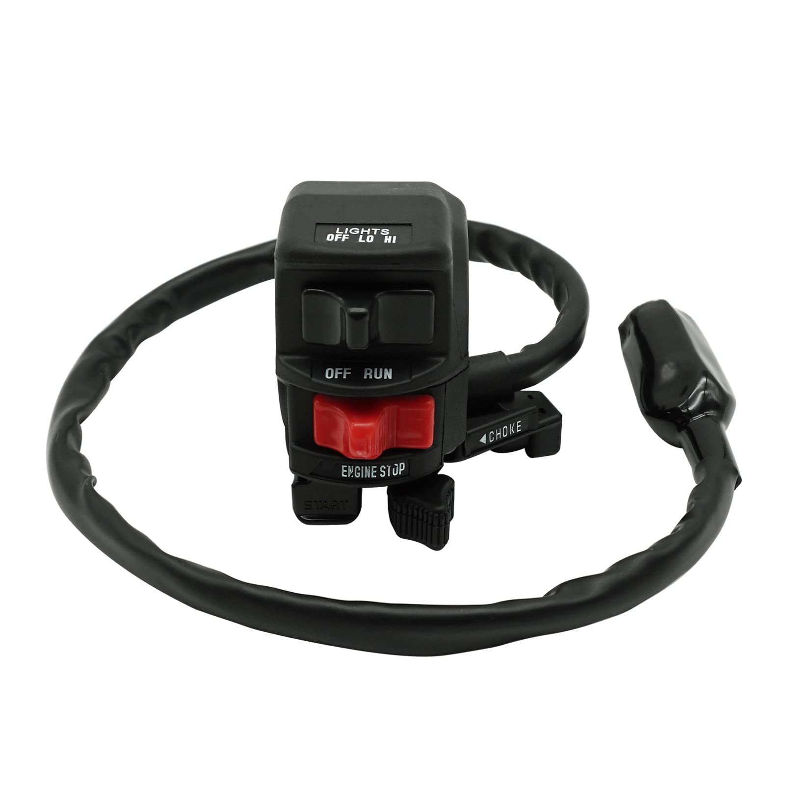 Control Switch Button Start Kill Stop Headlight For Bayou 220 Klf220 96-02 Bayou 250 Klf250 03-11, Oem# 46091-1624