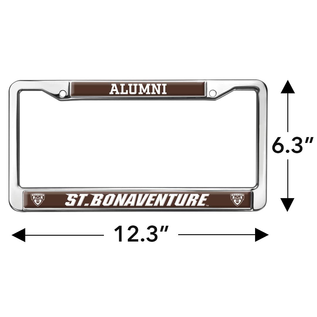 GRAPHICS & MORE St. Bonaventure Alumni Metal License Plate Frame - Full Size Standard, One Size, Durable Design