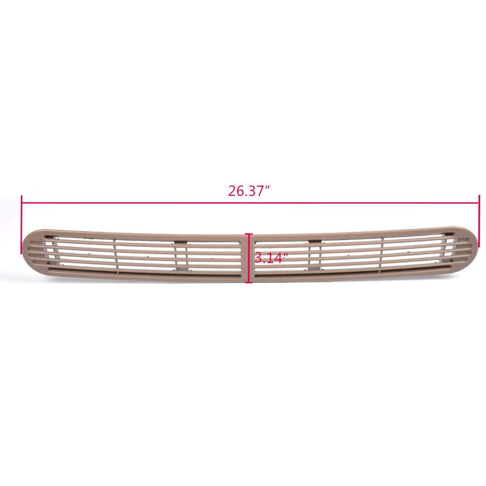 Pit66 Beige Dash Defrost Vent Cover Grille Panel Compatible With 1998-2005 Chevy S10 Gmc Oldsmobile Suv Pickup Truck 15046436