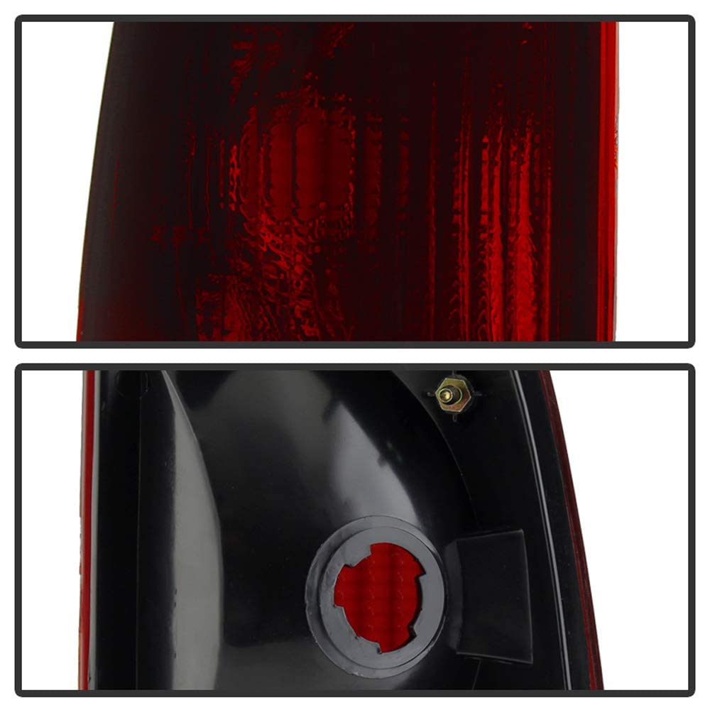 Acanii - For 1997-2003 Ford F150 99-07 F250 F350 Superduty Red Smoke Tail Lights Brake Lamps