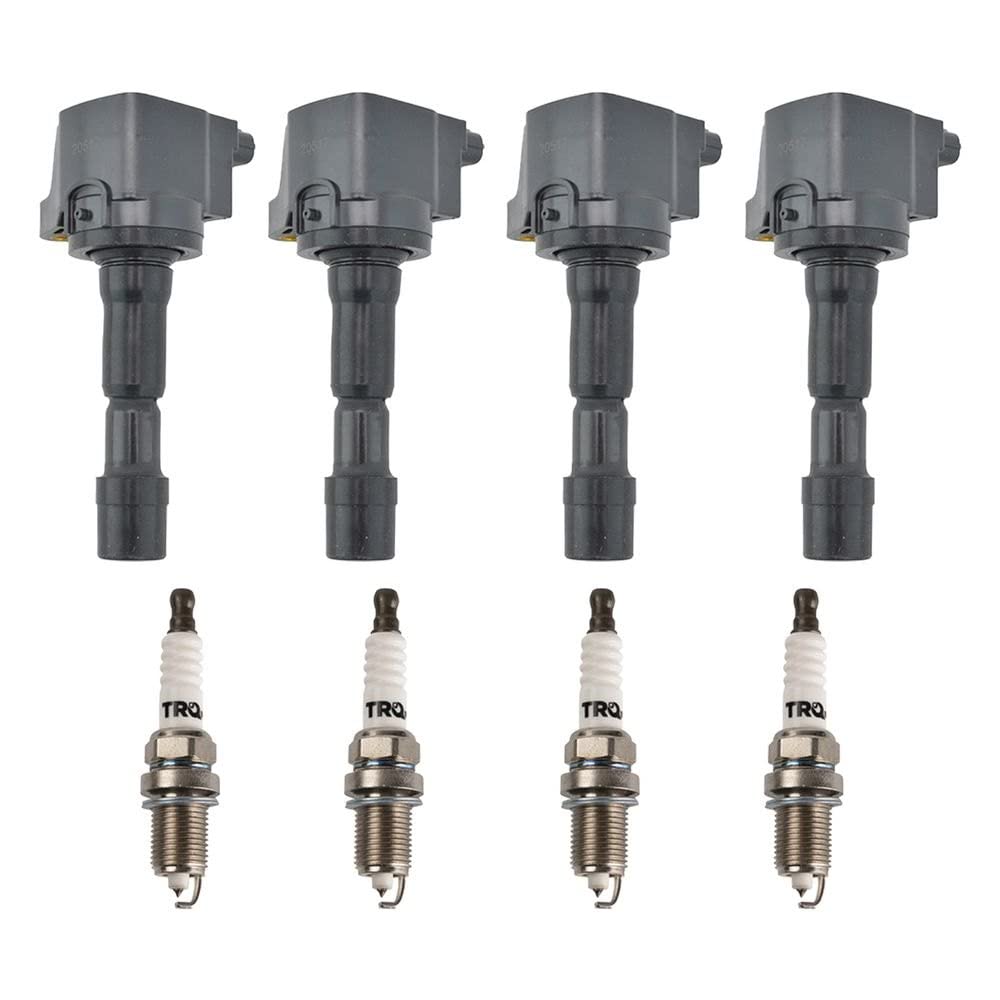 Trq Ignition Kit Ignition Coil Spark Plugs Compatible With 2007-2008 Honda Fit