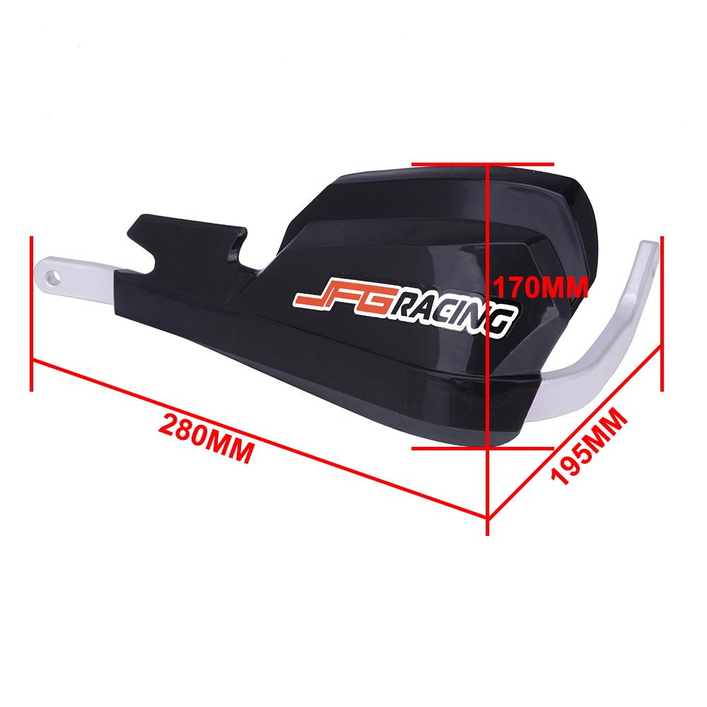 Jfg Racing Handguards Dirt Bike Hand Guards - Universal For 7/8In And 1 1/8In Handlebar - For Dirt Bike For Motocross Enduro Supermoto(Red)