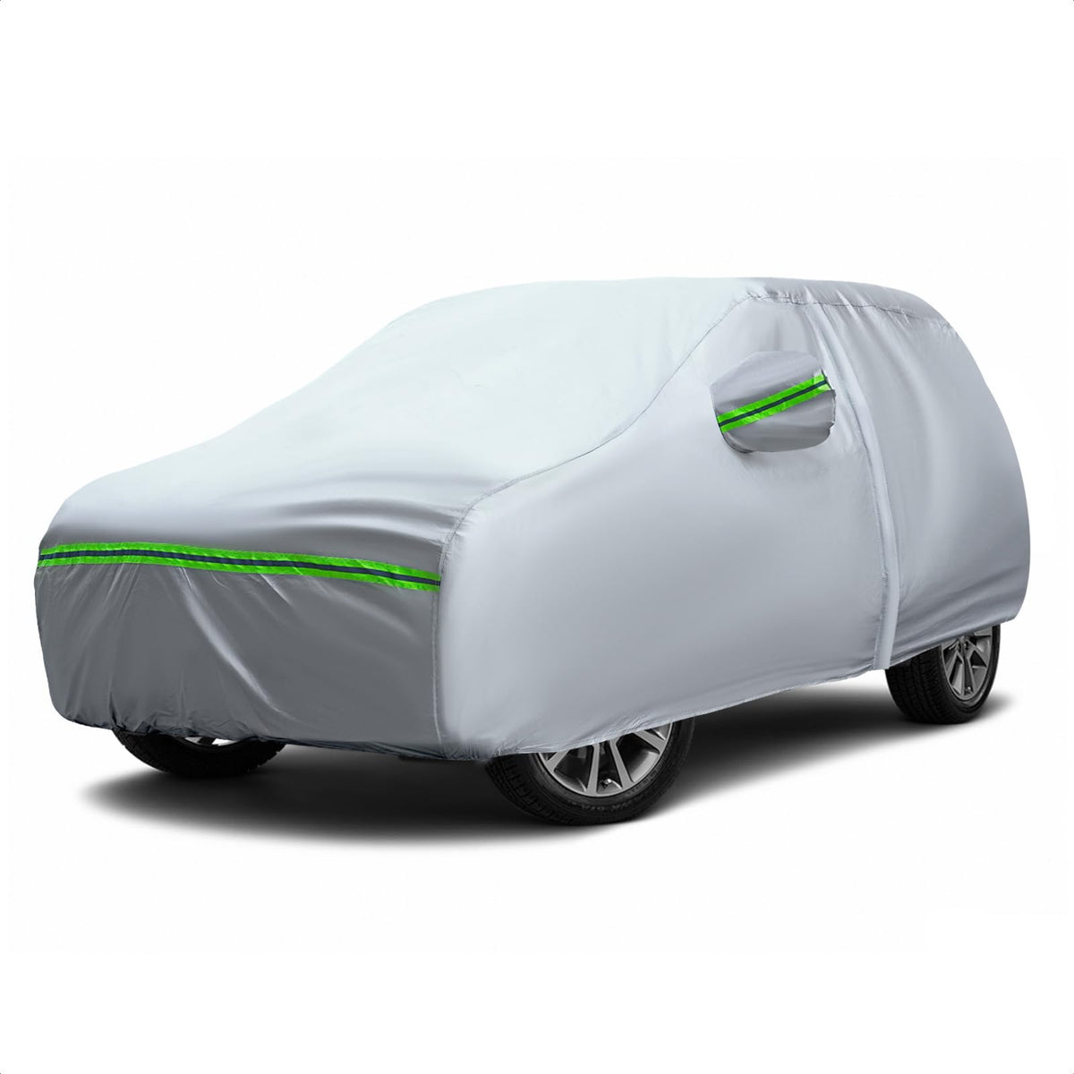 AUQDD 6-Layers Premium SUV Car Cover Waterproof All Weather Weatherproof UV Sun Protection Snow Dust Storm Resistant Outdoor Ext