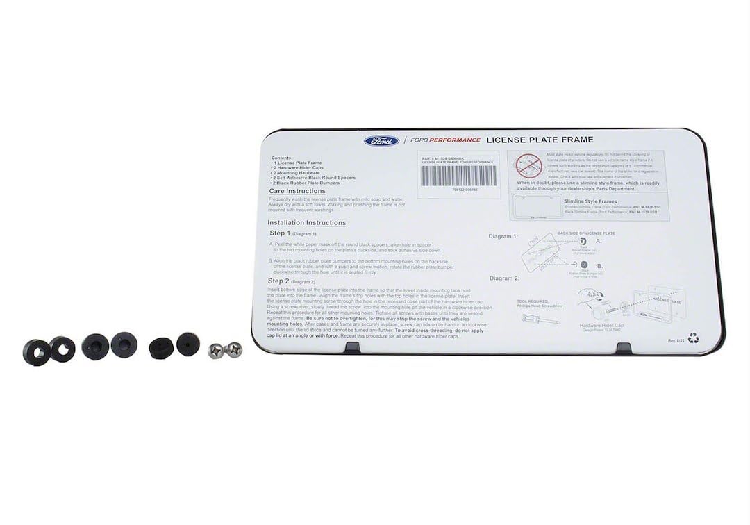 Ford Performance Black Stainless Steel License Plate Frame