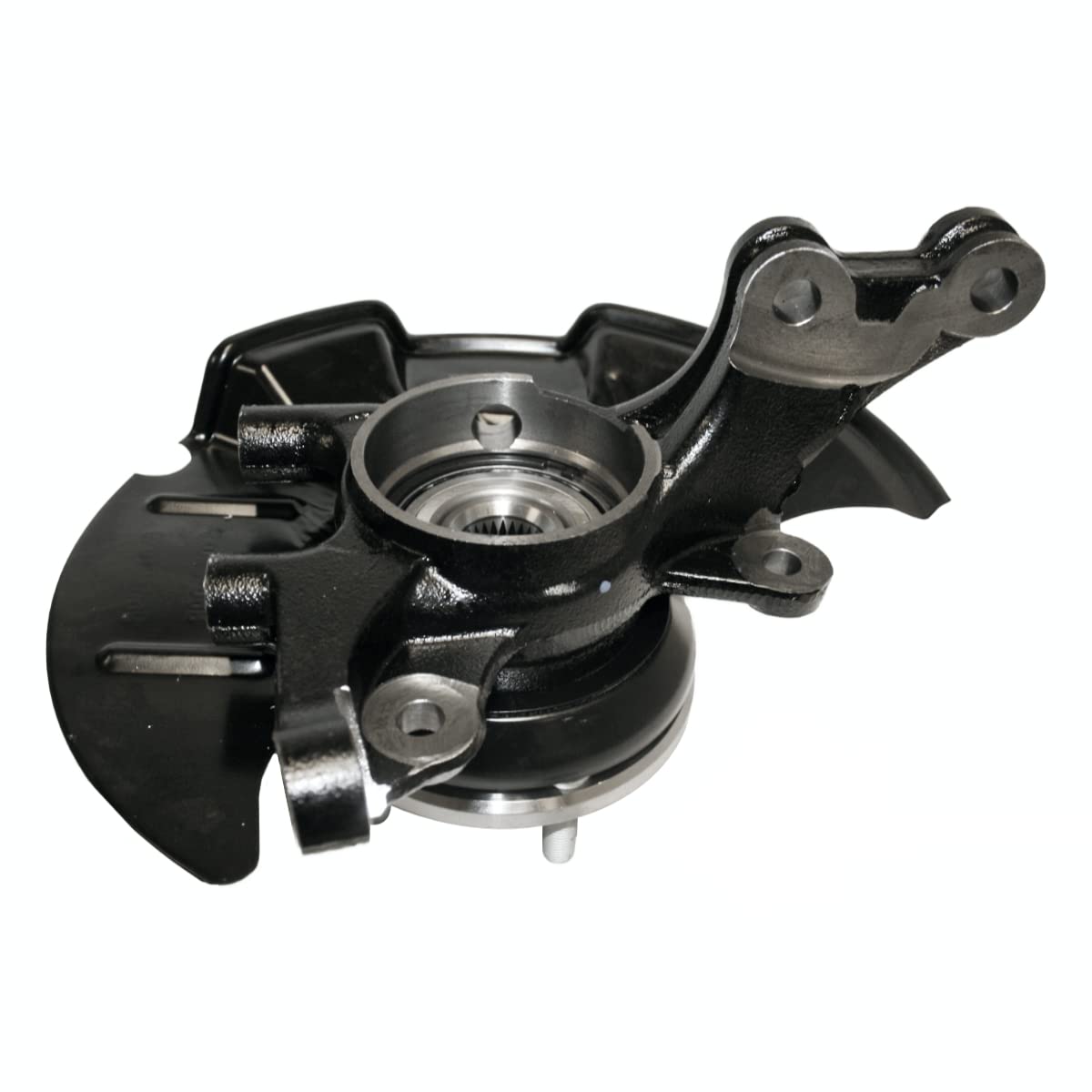 AutoShack Front Right Steering Knuckle for 2007-2012 Hyundai Elantra 2.0L FWD | Passenger Side | 5-Lug | Wheel Bearing Hub Assem