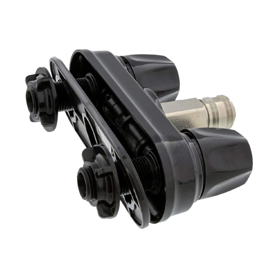 Empire Faucets Rv Outside Shower Valve Kit - 4 Inch Quick Connect Valve And Rv Outdoor Shower Faucet In Black