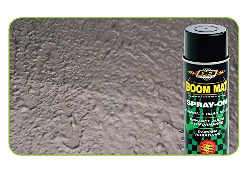 Design Engineering Boom Mat Damping Spray - Spray-On Sound Deadener for Cars, Reduces Road Noise, Enhances Audio, Covers 20 Sq Ft