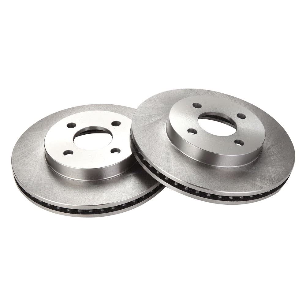 Trq Front Brake Rotors Set Vented Compatible With 2005-2010 Chevrolet Cobalt 2007-2009 Pontiac G5 2003-2007 Saturn Ion