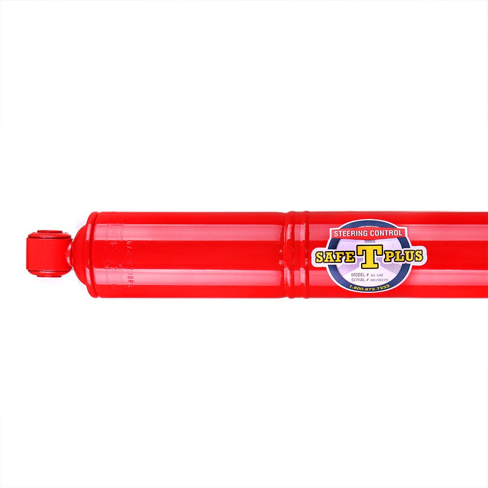 Safe-T-Plus RV Steering Stabilizer 41-140 Red (RV Steering Stabilizer, RV Steering Control, RV Safety, Truck Steering Stabilizer