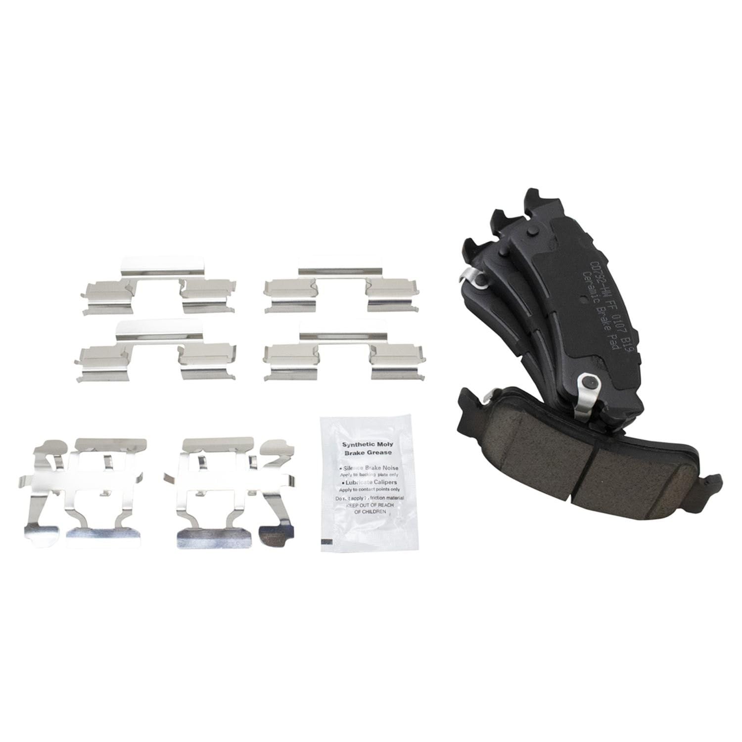 TRQ Rear Brake Pad & Rotor Kit Fits 02 Cadillac 00-07 Chevrolet GMC