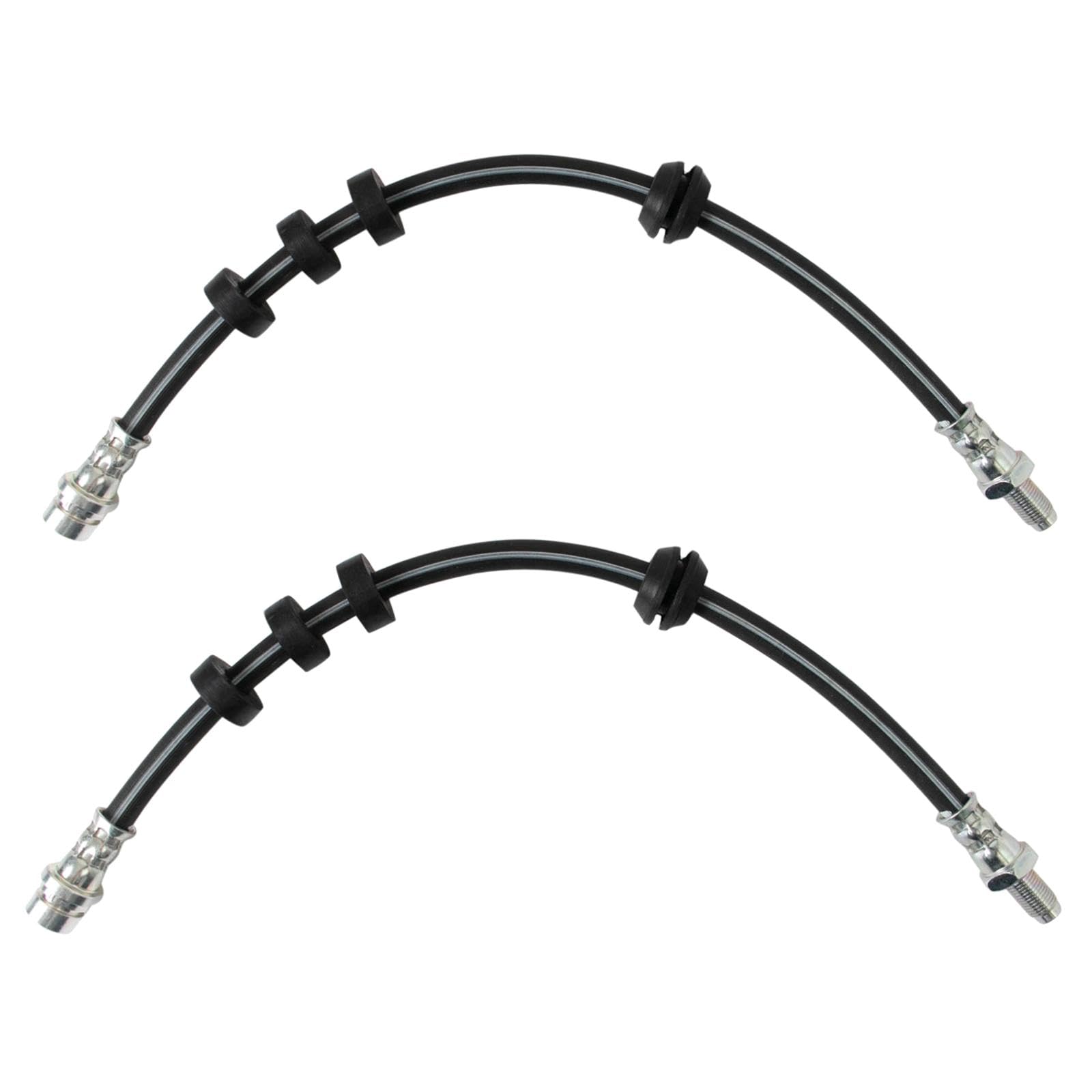 Trq Front Brake Hose Set Compatible With 2000-2004 Ford Focus