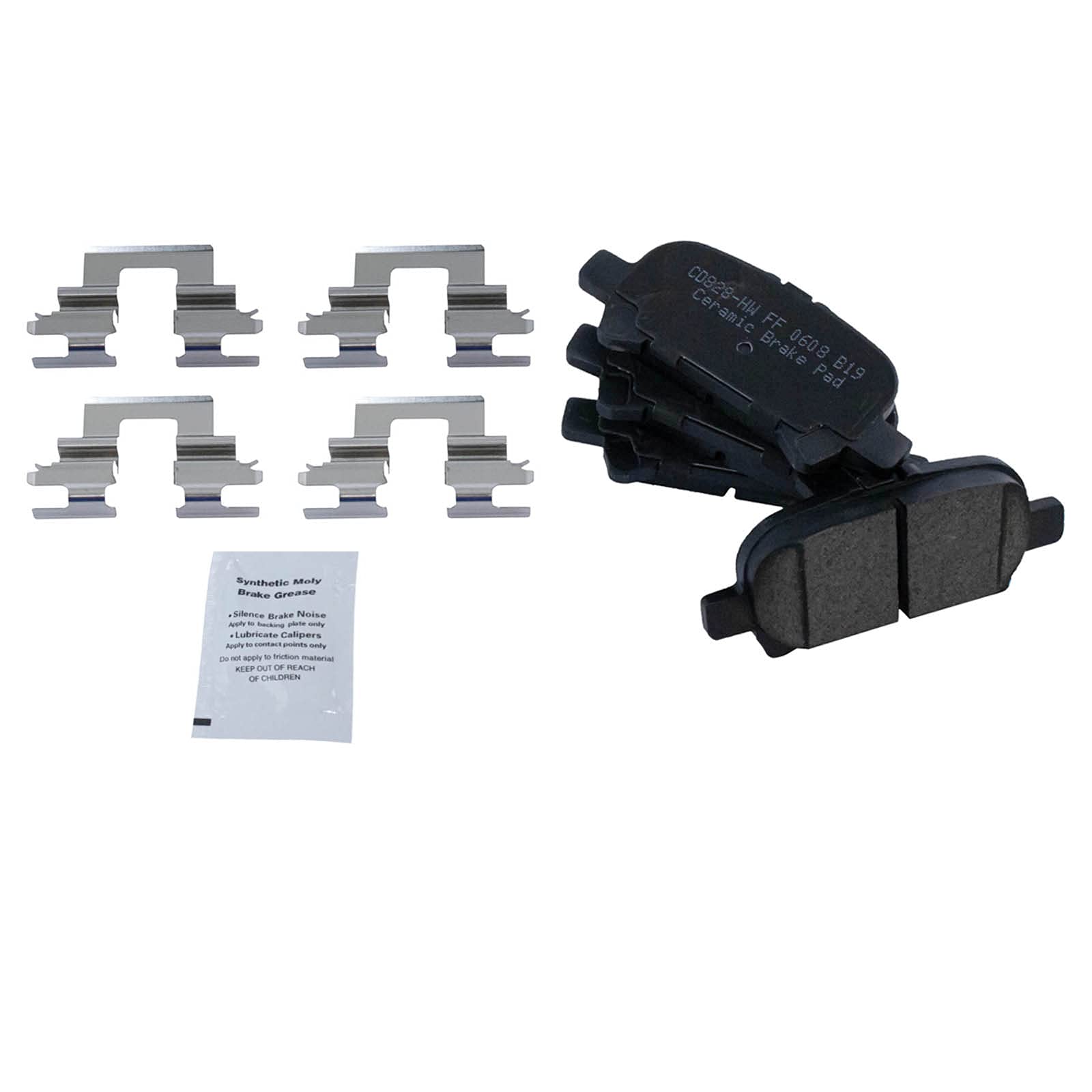 Trq Front And Rear Brake Pad & Rotor Kit Brake Pads Brake Rotor Ceramic Compatible With 2000-2004 Toyota Avalon