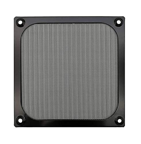 Hasthip 120Mm Aluminum Alloy Stainless Mesh Fan Filter Dust Guard (Black)
