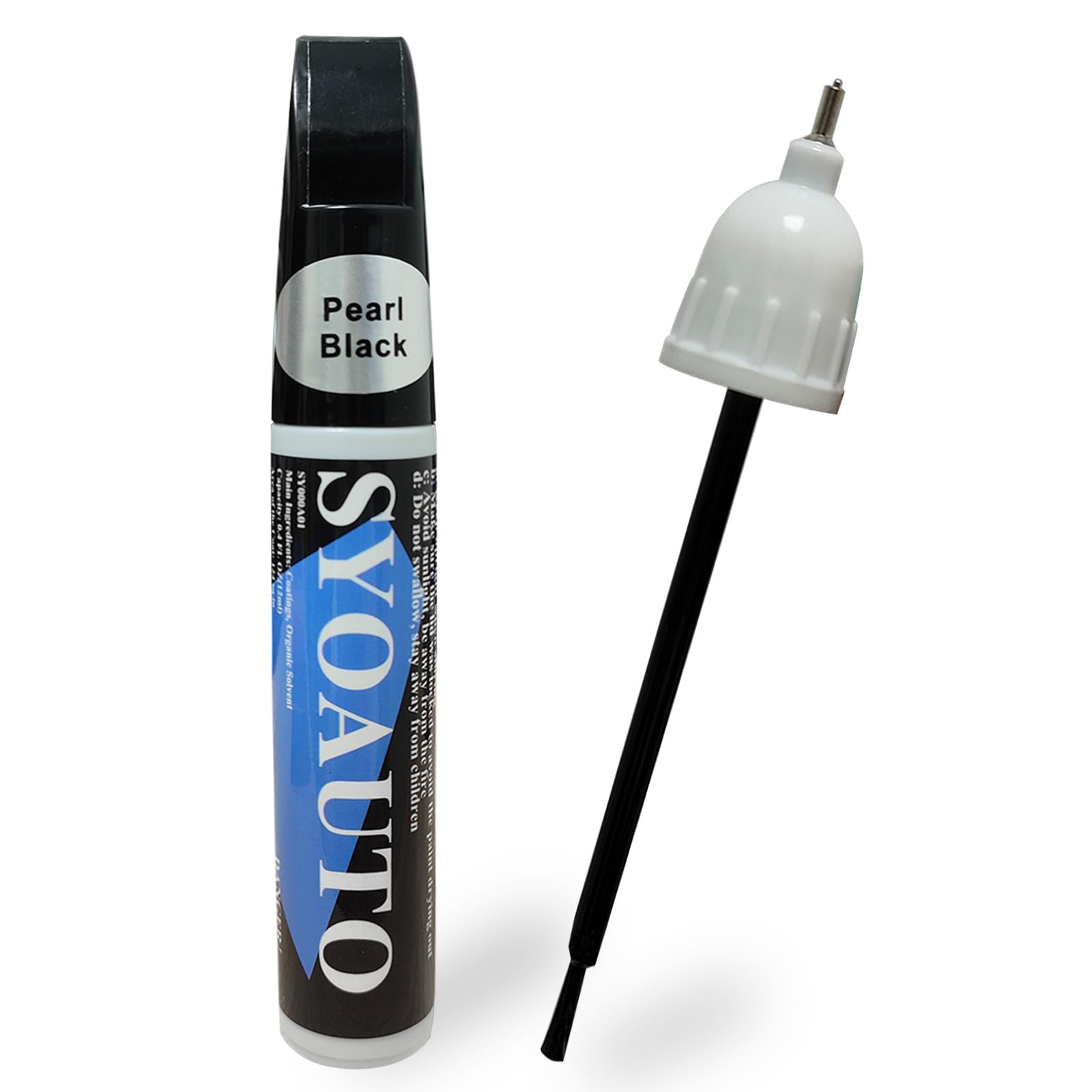 SYOAUTO Pearl Black Touch Up Paint for Cars Auto Touch up Paint Scratch Repair Automotive Paint Scratch Remover 2 in 1 Pearl Bla