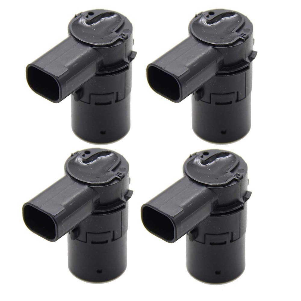 Yikesai 4 Pack Backup Rear Parking Aid Sensors, Black - Compatible with Ford F150 F250 F350, Replace# 684-029, 3F2Z15K859BA,