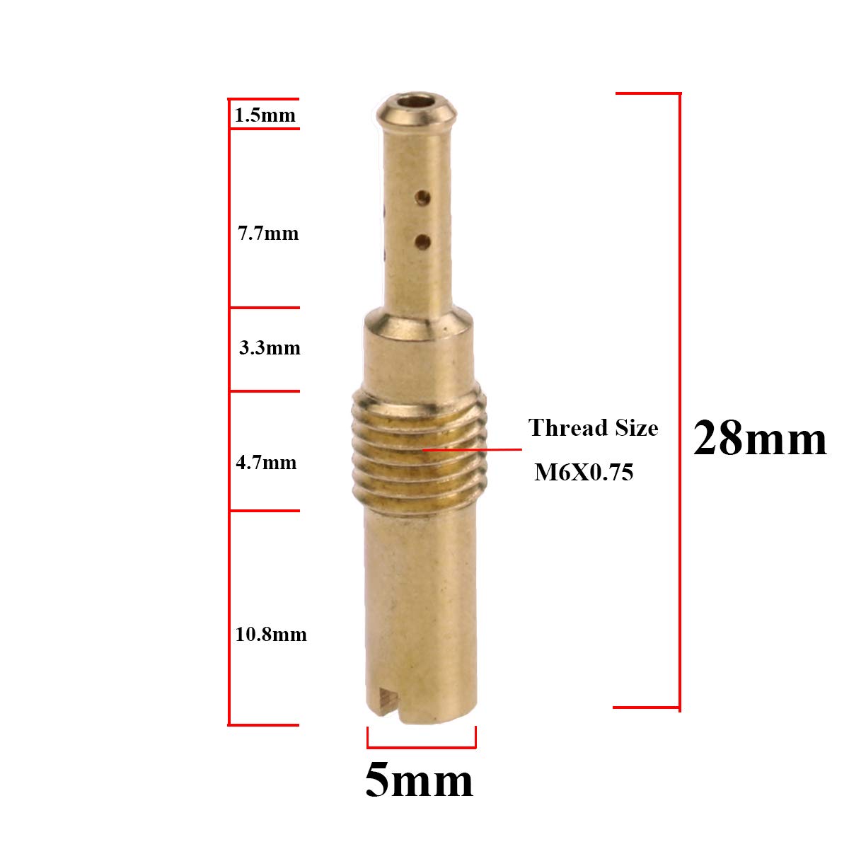 Glixal Slow Pilot Idle Jet For Keihin OKO KOSO CVK GY6 Carburetor ATV UTV Buggy Scooter Moped Dirt Bike,32,35,38,40,42,45,48,50,52,55,58,60 (12pcs set)