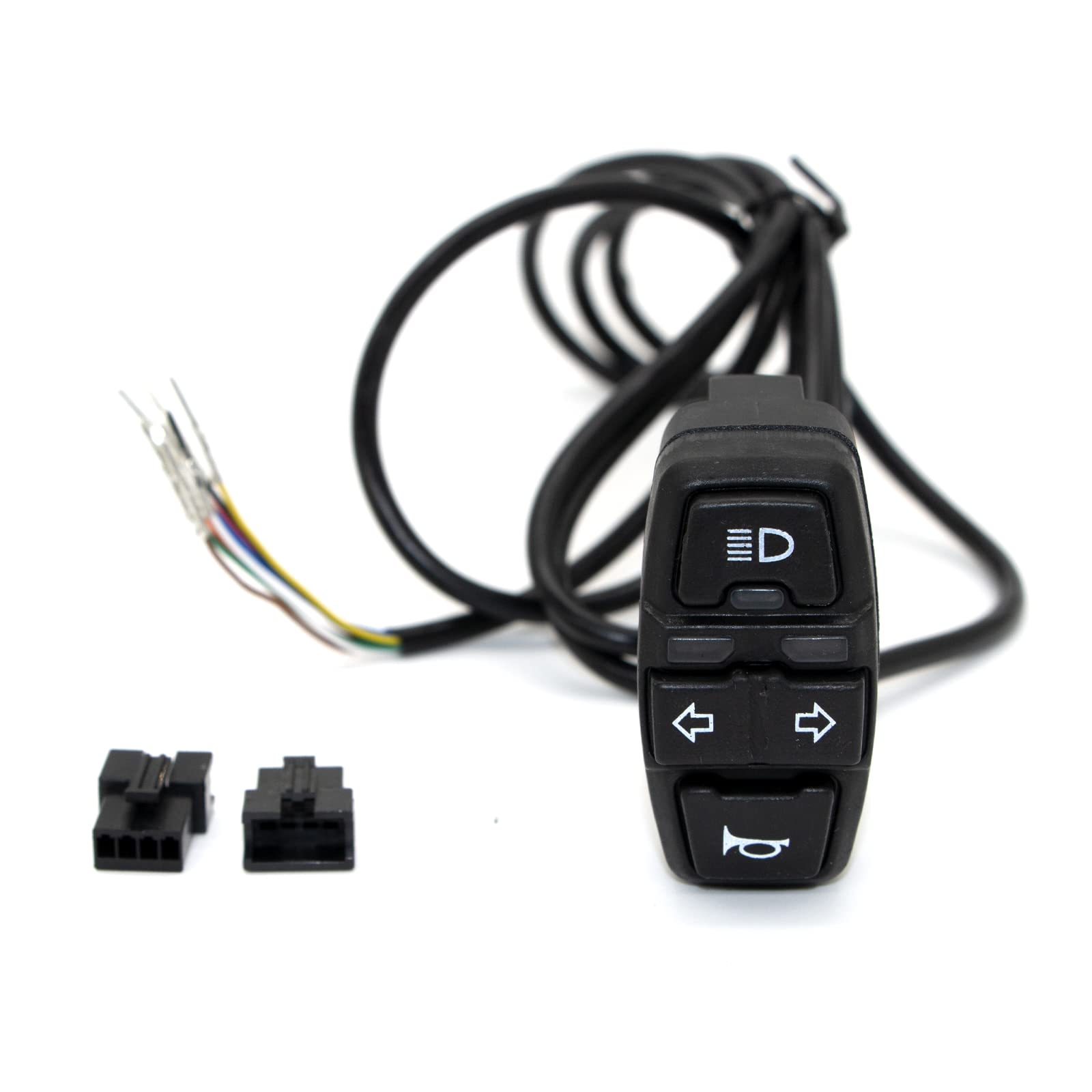 Motorcycle Head Light Turn Switch, Motorcycle Headlights Horn Turn On/Off Control Switches,Set For Scooter Electric Bike 3-In-1 Light Horn Turn Switch Signal Button