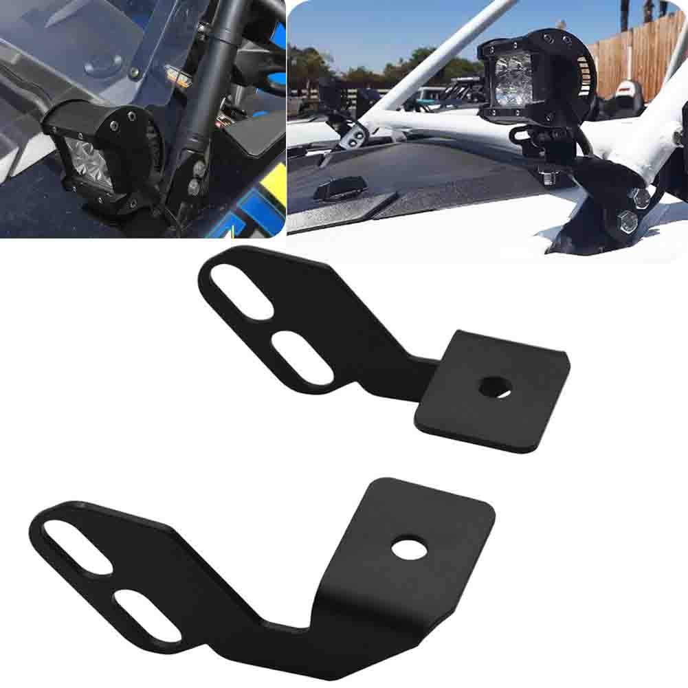 Front Side Pillar Roll Cage Light Pod Mounting Brackets Compatible With Kawasaki Teryx Teryx4 750 800 2010-2024