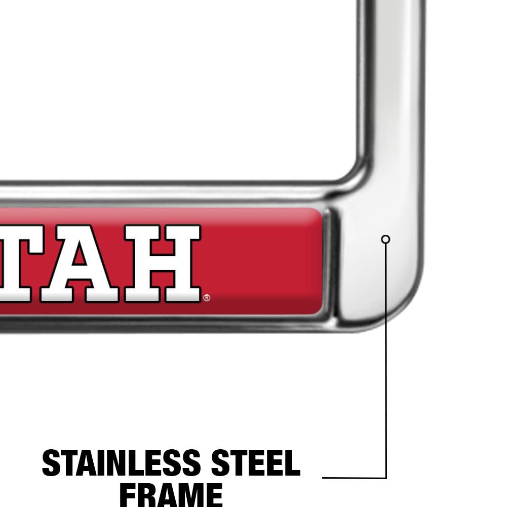 University of Utah Alumni Logo Full Size Standard License Plate Metal Frame