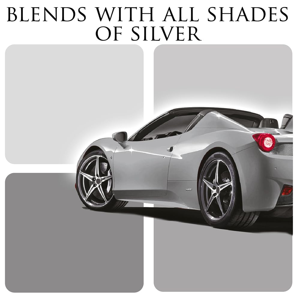 Car Gods Iris Custom Color Silver 3-In-1 Polish Wax Color Restorer & Scratch Remover, 16 Colors Available, 17 Fl Oz