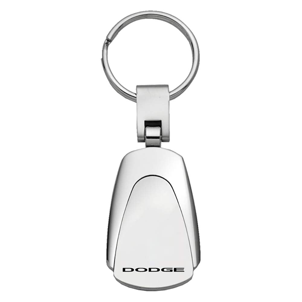 Au-Tomotive Gold, Inc. Dodge Chrome Metal Tear Drop Auto Key Chain