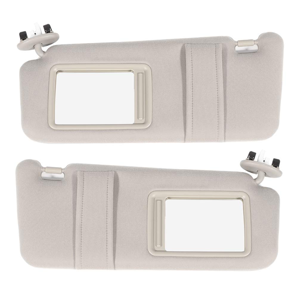 Beige Left & Right Interior Sun Visor Fit For Toyota For Camry 2006 2007 2008 2009 2010 2011 With Sunroof 74320-06800-E0 74310-0
