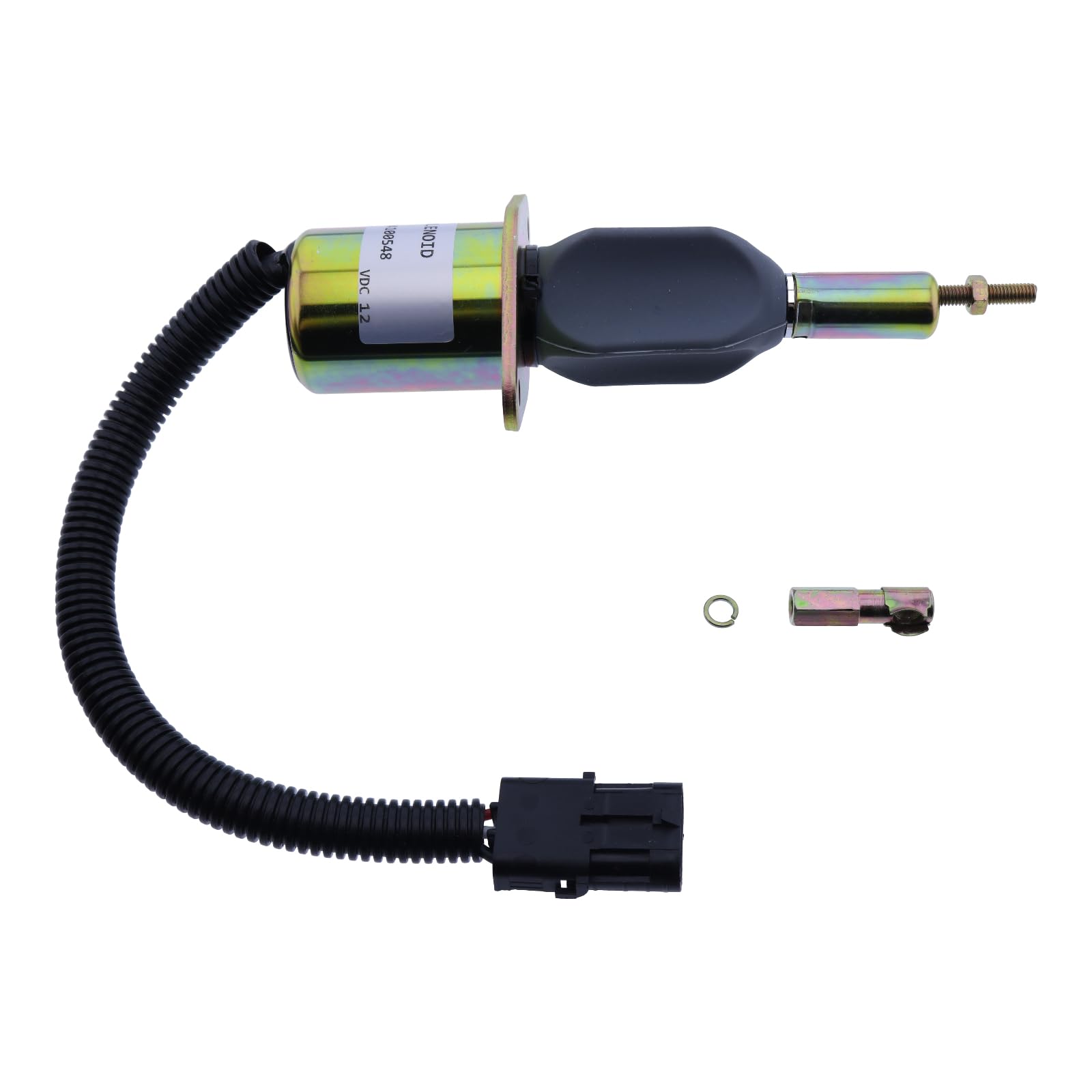 HOLDWELL Fuel Shutoff Solenoid J928160 compatible with Case IH 7110 7120 7130 7140 7150 7210 7220 7230 7240 7250 9310 9330