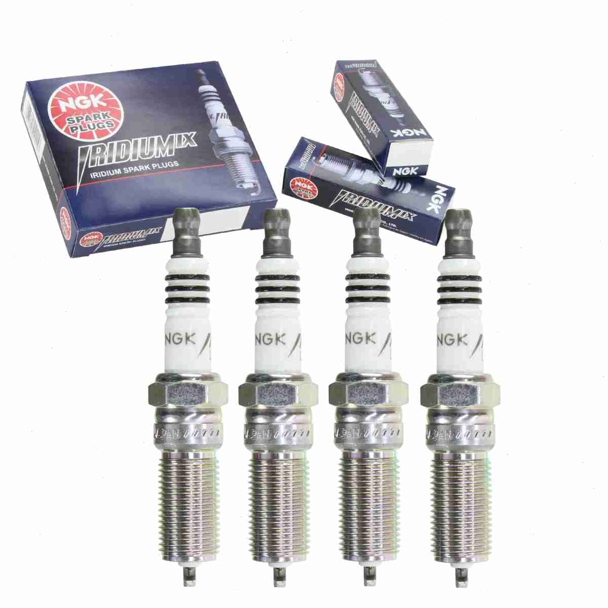 4 pc NGK Iridium IX Spark Plugs compatible with Cadillac ATS 2.0L 2.5L L4 2013-2017