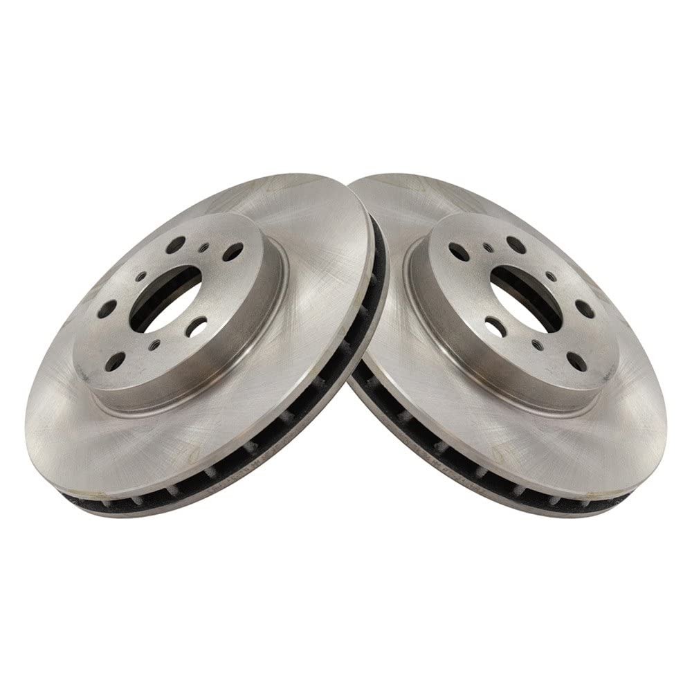 Trq Front Brake Rotors Set Vented Compatible With 1987-1991 Toyota Camry