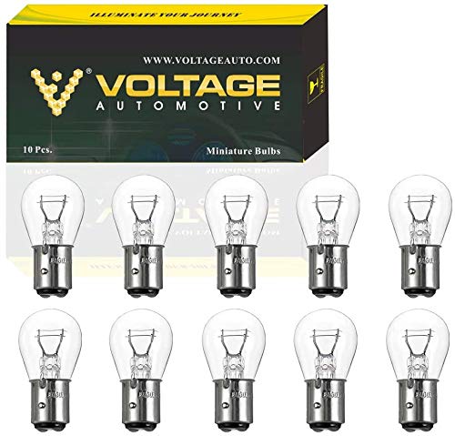 Voltage Automotive 1034 Brake Tail Light Bulb, Incandescent, Box Of 10