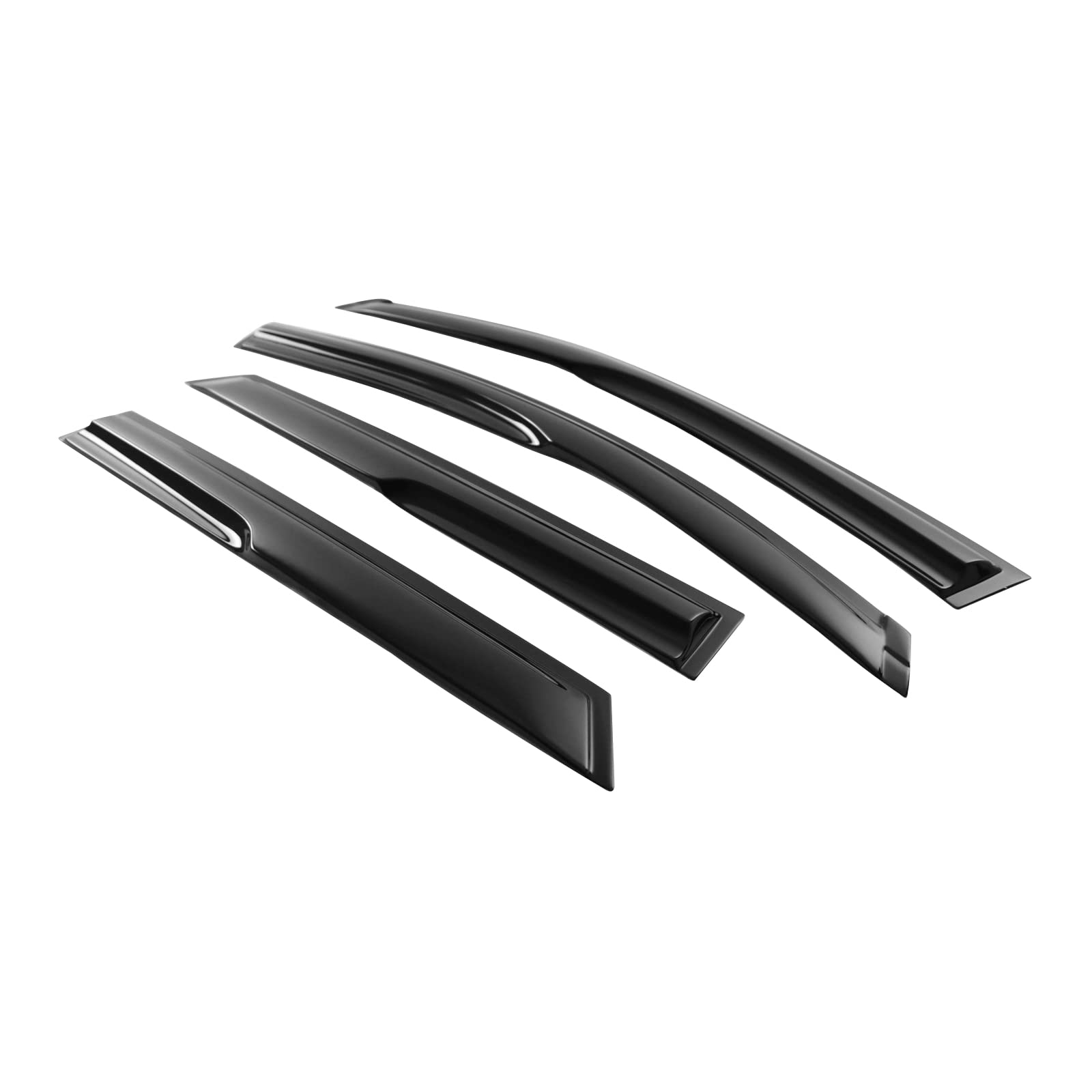 Window Visor Compatible with 2016-2021 Hyundai Tucson, Acrylic Smoke Tinted & Semi-Transparent Sun Rain Shade Guard Wind Vent Ai