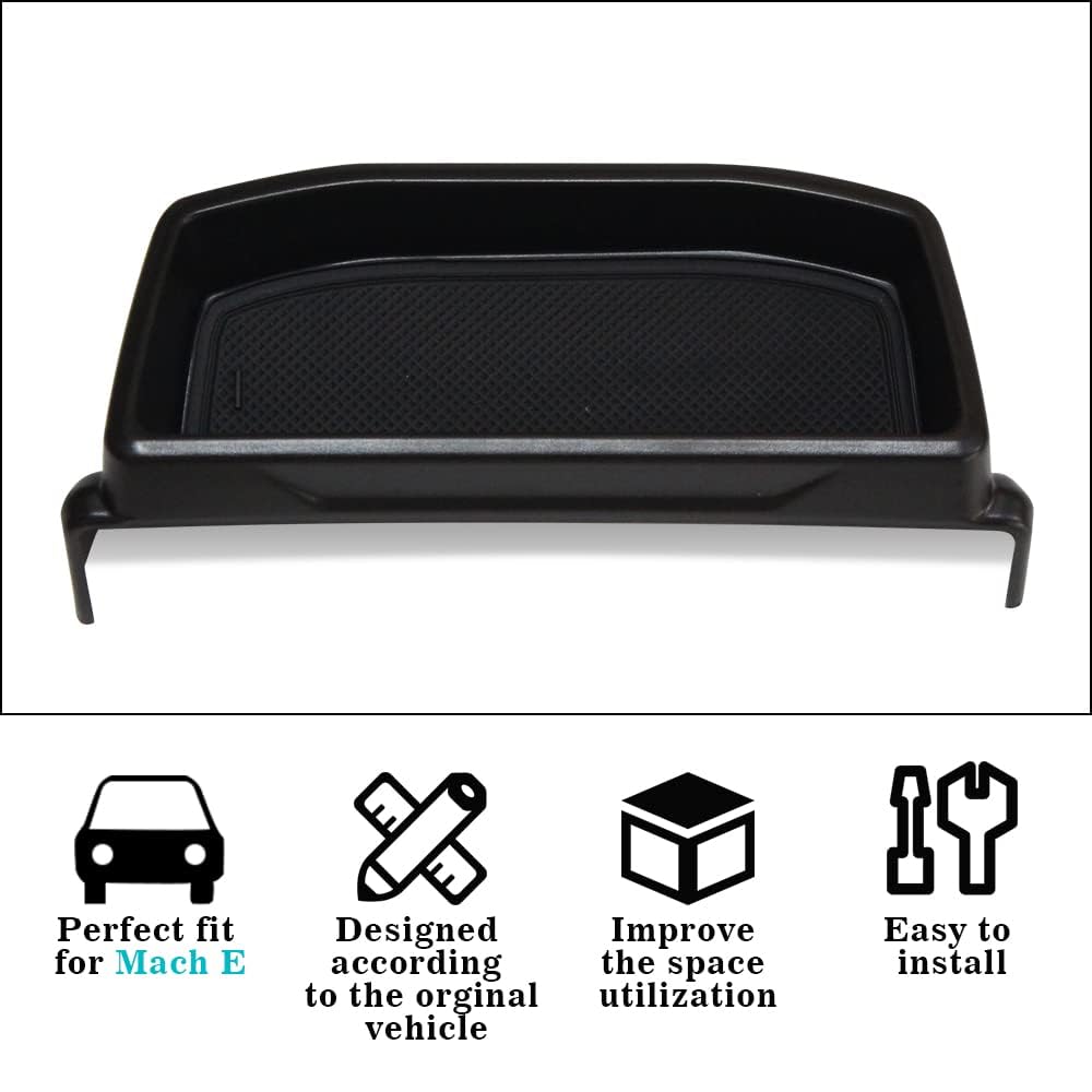 Bestevmod Compatible With Mach E Center Console Dash Storage Box Tray Organizer Sunglasses Compatible With Mustang Mach-E Interior 2021 2022 2023 2024