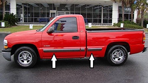 Automotive Authority Black Chrome Side Body Trim Molding - 10 ft Half Roll, Model 9906CBxx for 1999-2006 Chevy Silverado