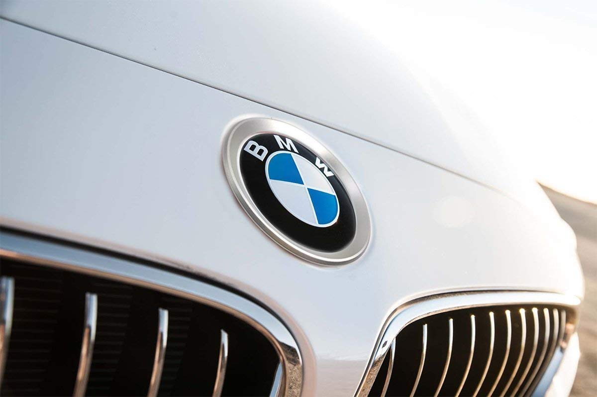 Xotic Tech 1Pc Front Hood Rear Trunk Emblem Logo Surrounding Ring Decoration Cover Trim Compatible With Bmw 1 3 5 6 7 Z X Series M3 M4 E36 E46 E90 (Silver) - 82Mm/ 3.2'