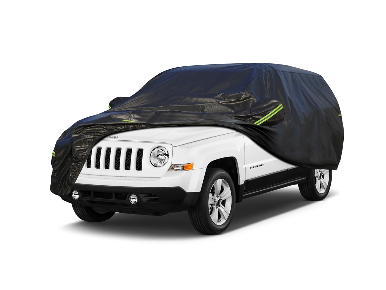 Koukou Waterproof Suv Car Cover Suitable For Jeep Patriot From 2007 To 2016, 7 Layers Windproof All Weather Waterproof Outdoor C