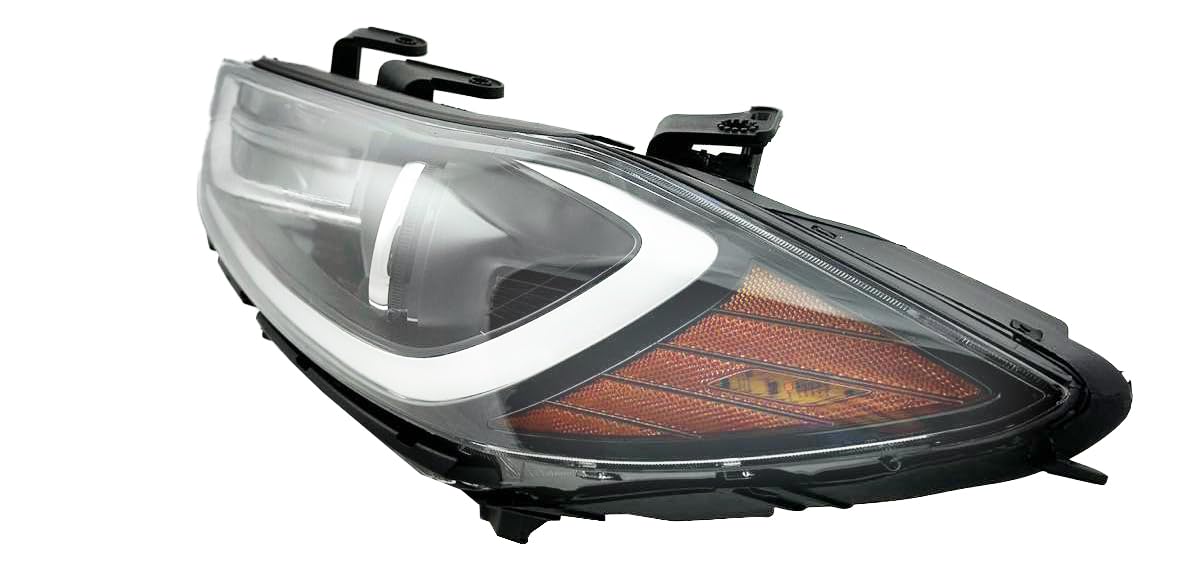 Alligator Auto Lights Headlight Assembly Compatible With Hyundai Elantra 2017-2018 Left/Driver Side Headlamp, Bulbs Included