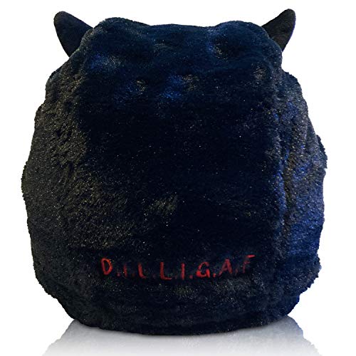 Devil Emoticon Motorcycle Helmet Cover Sleeve, Funny Cool Cartoon Full Face For Adults By Carbon Moto Gear D.I.L.L.I.G.A.F. Line