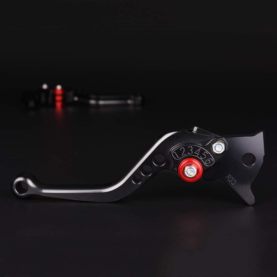 Short Brake Clutch Levers for Yamaha YZF R1/R1M/R1S 2015-2020, MT-09 2021-2022,YZF R6 2017-2020 (Black)