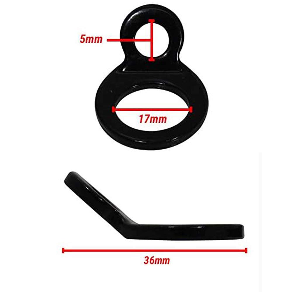 P1Tools Dirt Bike Tie Down Strap Rings For Motorcycle Dirtbike Atv Trailer Truck – Strap Your Bike Securely Without Scratching Handlebars – Fits Coated Tie Down Hooks – Large Loop To Hook Your Bike