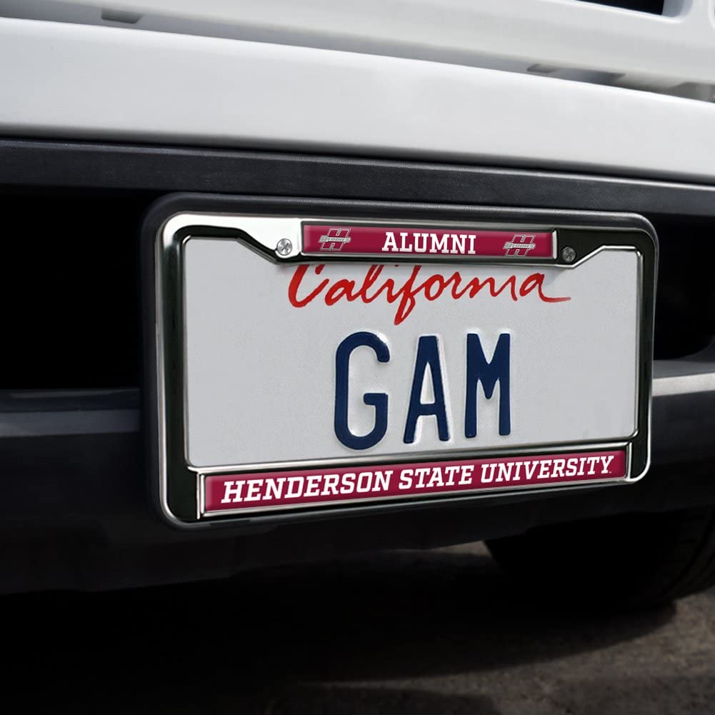Henderson State University Alumni Logo Full Size Standard License Plate Metal Frame