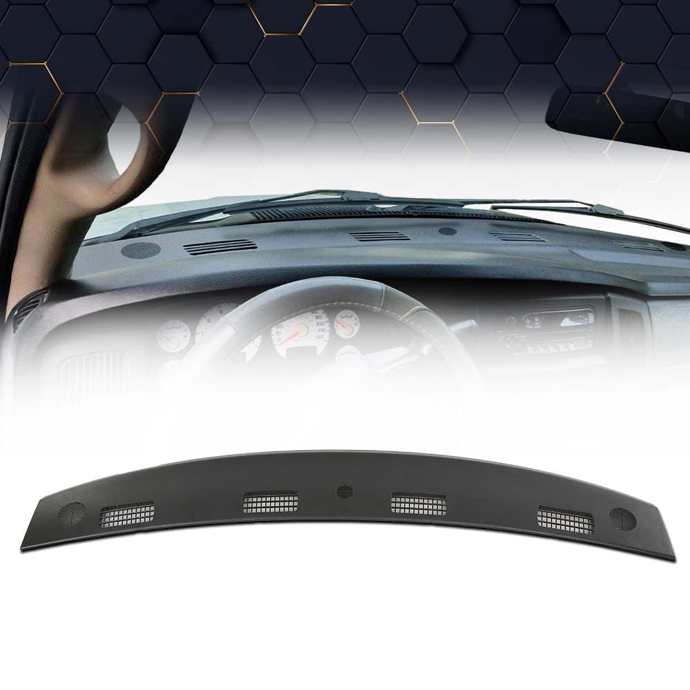 Pit66 Truck Upper Black Plastic Dashboard Panel Compatible With Dodge Ram 1500 2002-2005/Ram 2500/3500 2003-2005 5Gt31Xdvaa, 5Gt