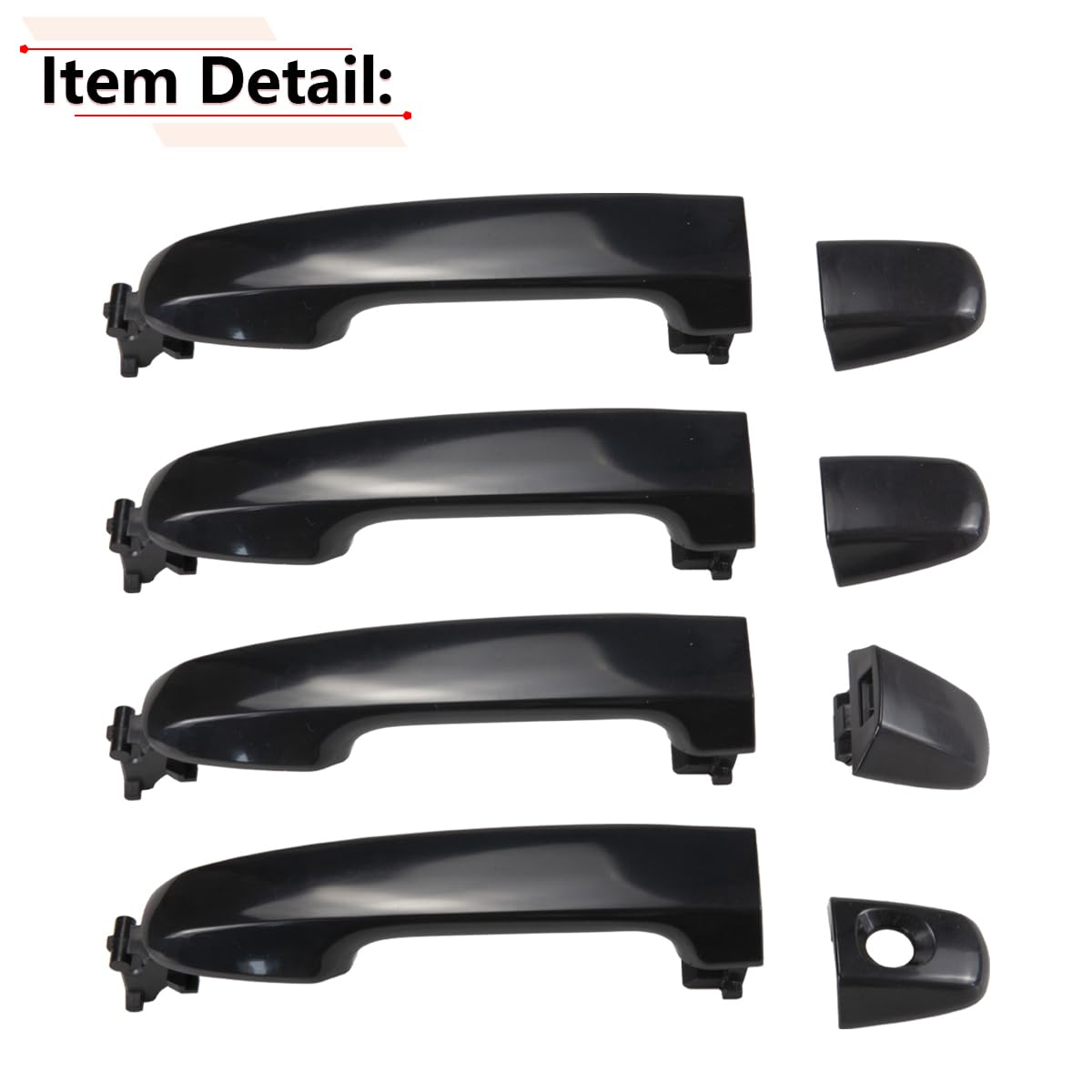 RLB-HILON 1Set Exterior Door Handle Compatible with Toyota Camry 2012 2013 2014 2015 2016 2017 Year