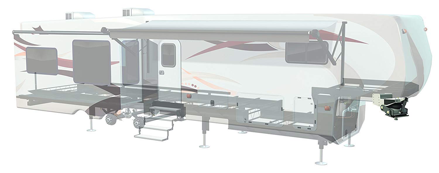 Trailair Curt L05 Air Ride 18K Fifth Wheel Pin Box - Internal Airbag With Built-In Strut Reduces Chucking, Jarring, Bounching; 1