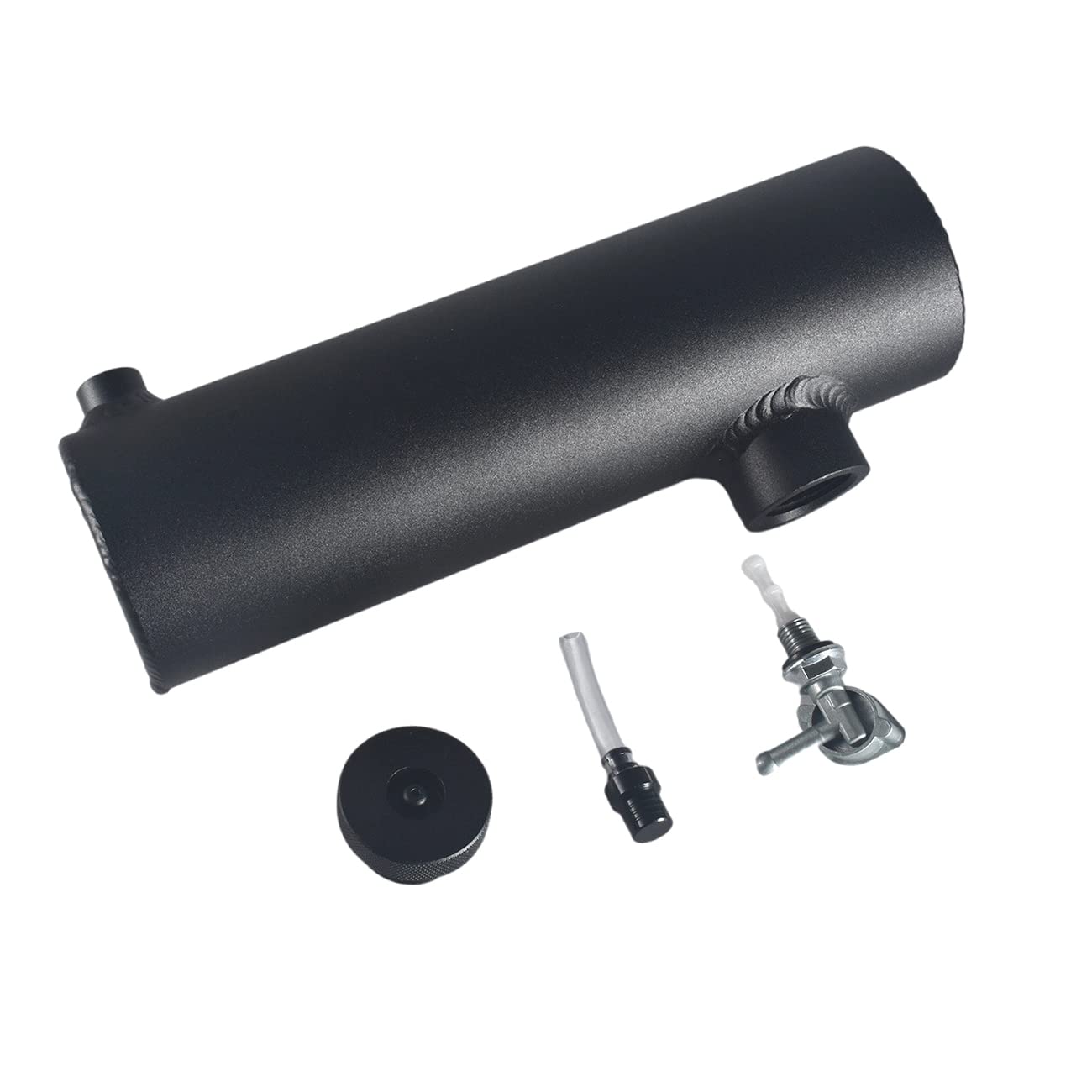 Sjvlxhi Black Gas Tank Aluminum Cylinder 10' For Coleman Powersports Ct200U Bt200X Ct200U-Ex,For Predator 212Cc 196Cc/6.5Hp Go Kart And Gas Mini Bike