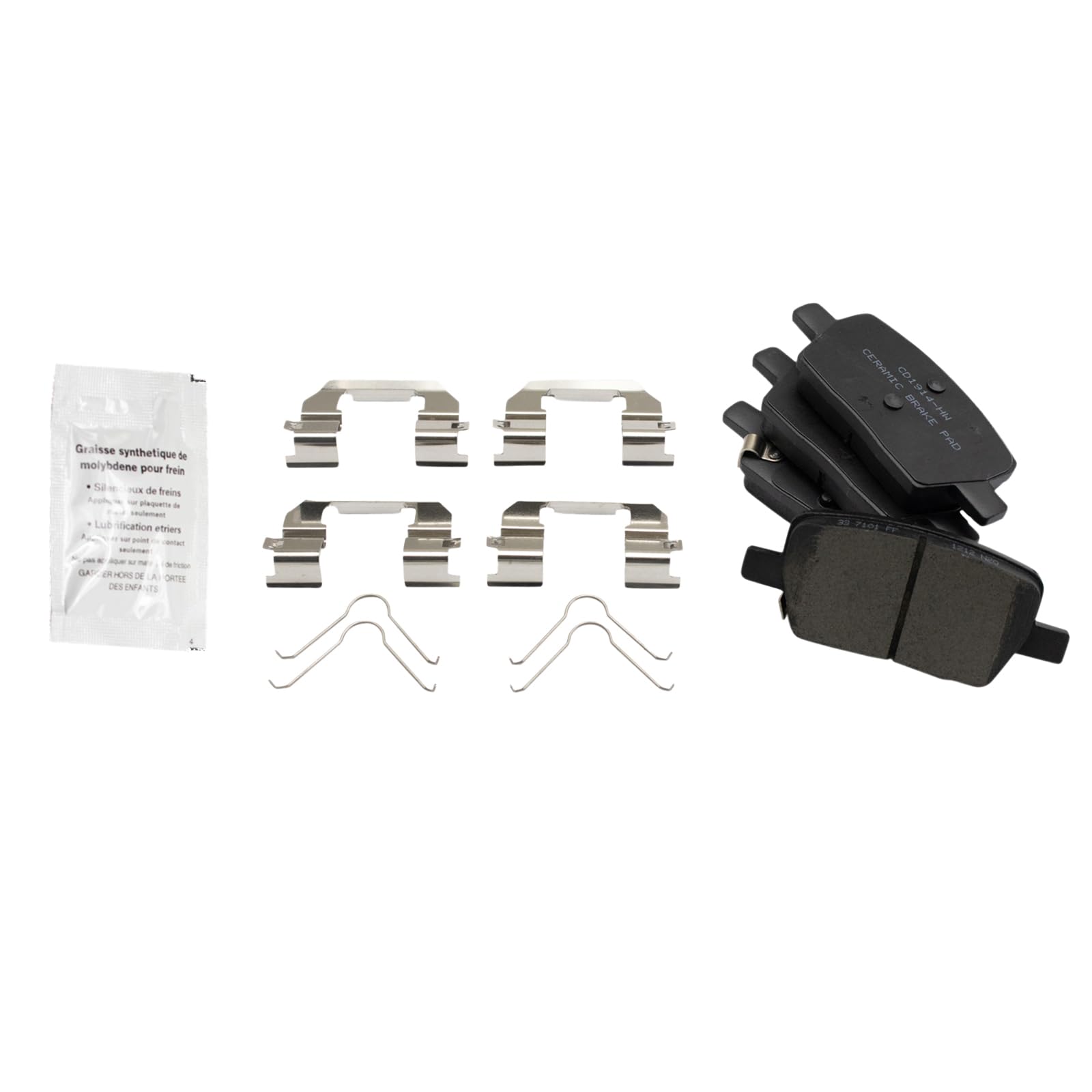 TRQ Rear Brake Pads Ceramic Compatible with 2018-2021 Buick Enclave 2016-2019 Cadillac CT6 2017-2021 XT5 2020-2021 XT6 2019-2021